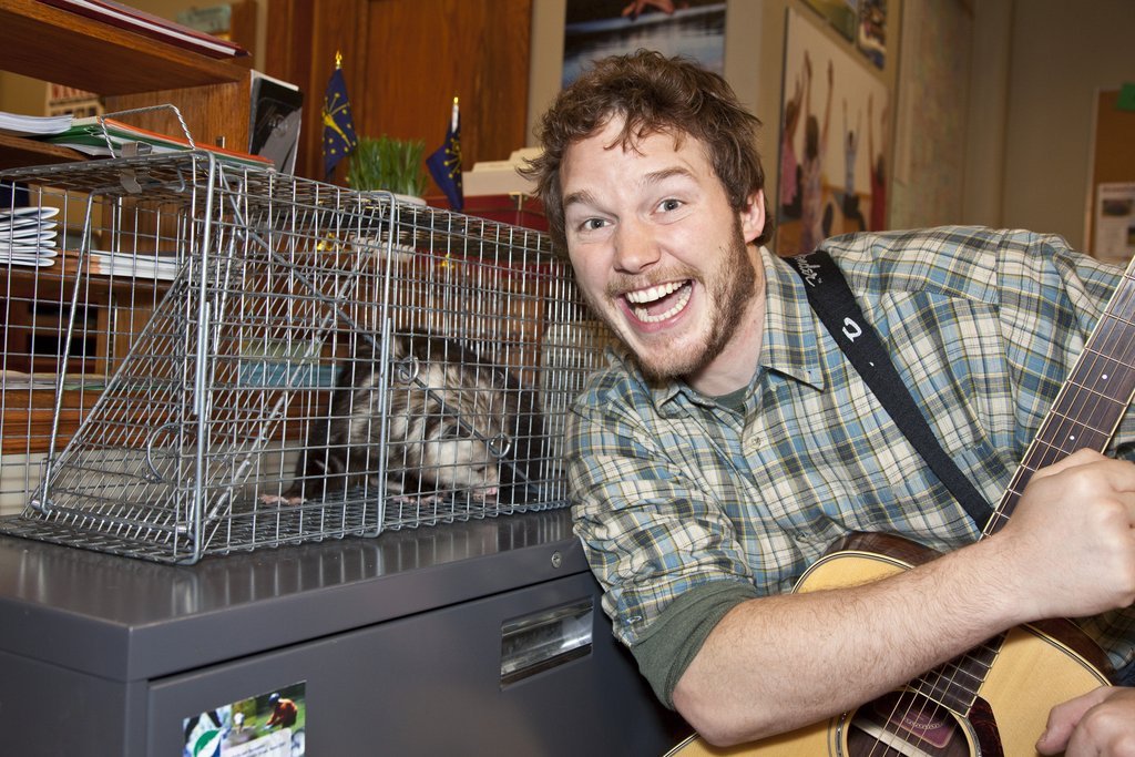 chrisprattawesomesource:   By day. Andy Dwyer, shoeshinist.  By different time of