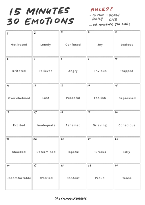 lynnmok: My first attempt at a 30-day challenge kind of thing.  Each day I’d spend 15 min