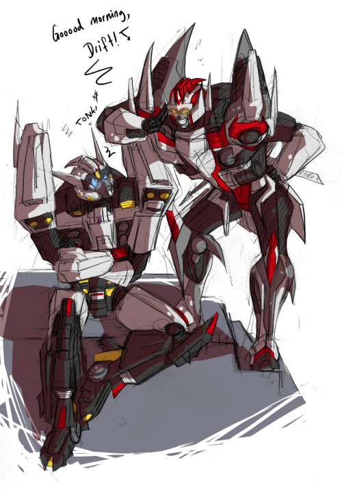 herzspalter:  I suddenly remembered that Wing existed when I was on my way home. I have no idea how that happened, but it kinda made me sad and I felt like I should quickly make a lil’ something with him, so have some ol’ Drift with his boyfriend