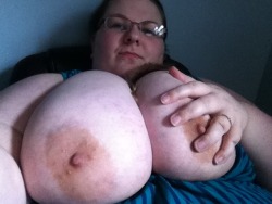fatturnip:  Playing with my boobies today. :)