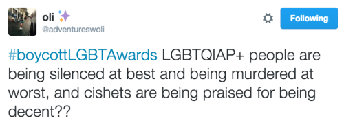 kingoftheducks:#BoycottLGBTAwards