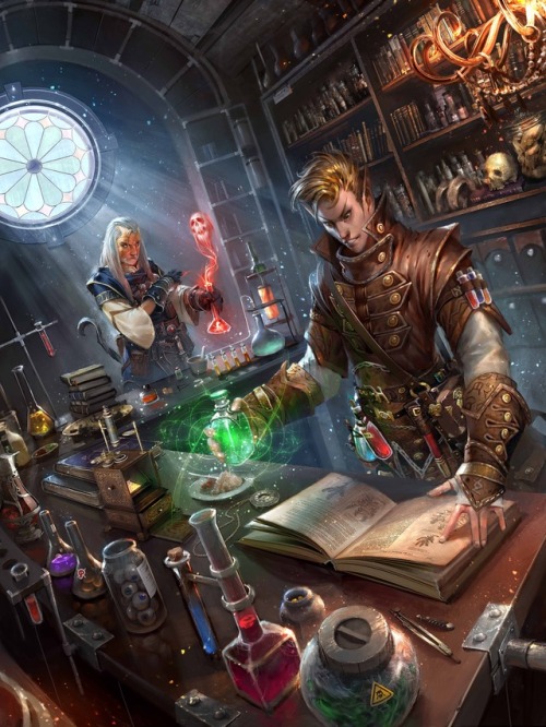 Cover to Pathfinder Player Companion: Potions and PoisonsIllustration by Setiawan Fajareka