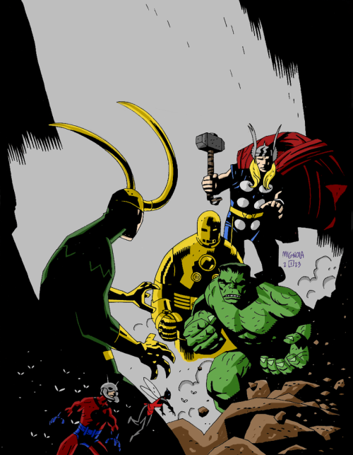 franklincott:the way above par artwork of Mr. Mike Mignola