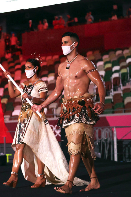 zacharylevis:  PITA TAUFATOFUA2021 | Tonga Flag Bearer, 2020 Olympics Opening Ceremony, Tokyo (July 23)