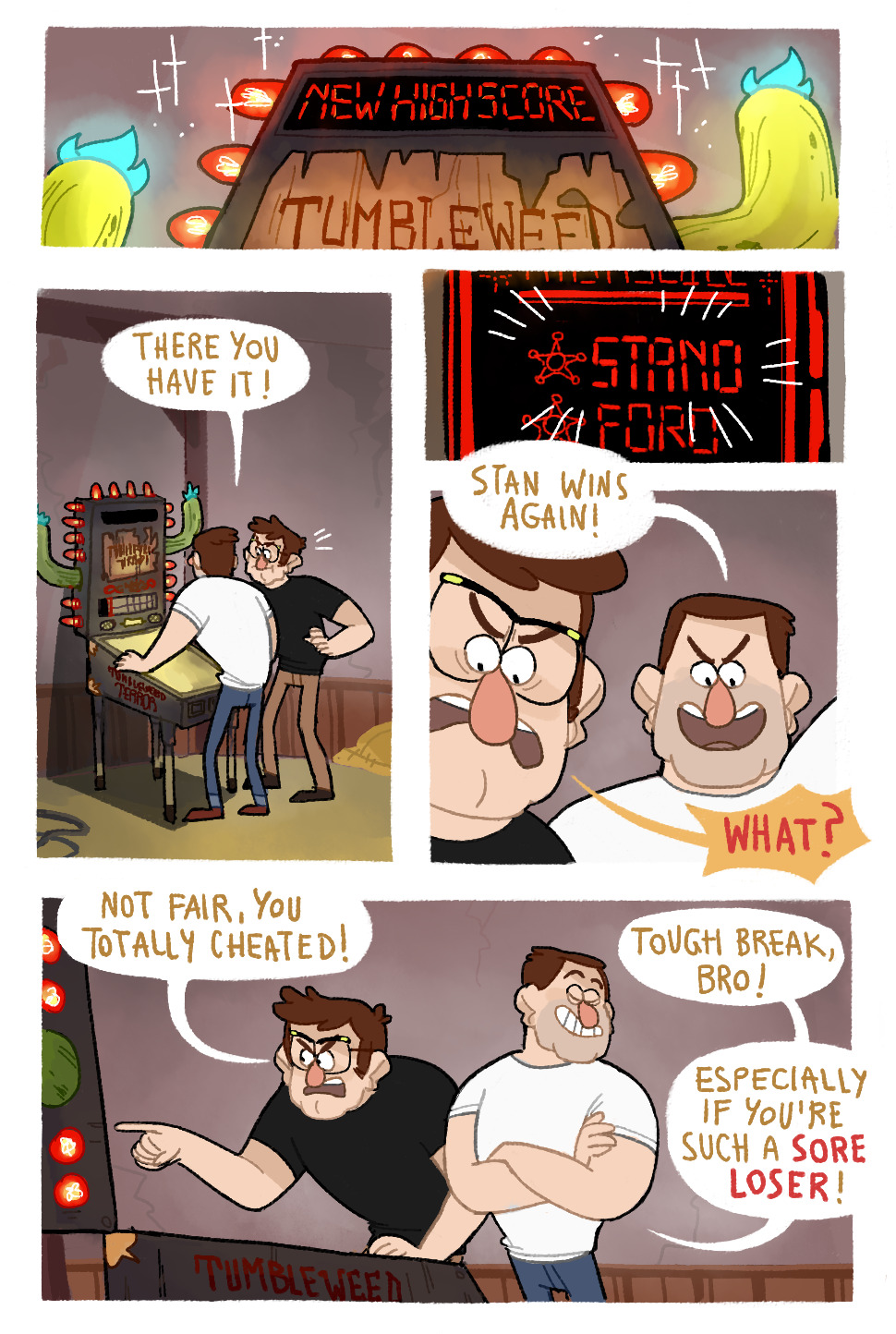 birbykind:  i think about stan’s “old creepy pinball machine” that punishes