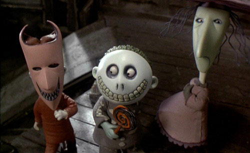 disneymoviesandfacts:  Shock, Lock, and Barrel from The Nightmare Before Christmas got their names  from wordplay of the phrase “Lock, stock, and barrel,” a merism meaning ‘everything’, which in turn was derived from the components of a musket.