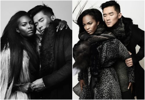 securelyinsecure:  Models Mamé Adjei and Justin Kim 