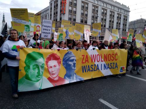 Around 15 thousand people took part in the antifascist march at Warsaw 11.11.2019, under the motto &