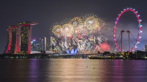 Singapore NDP Fireworks [Explored 4 Nov 2019] by yoosangchoo This photograph was taken during the se
