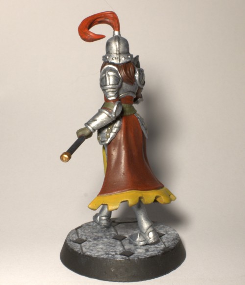 Painted Up A Knight... Somewhat Recently, Then Took A While Longer To Figure Out How To Paint Her Base.