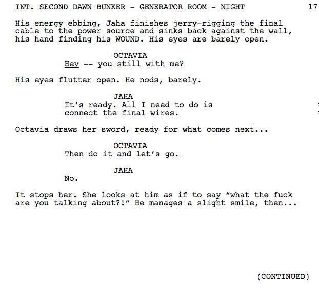 Hello there! We’re back again! This time, with a scene from 502 written by Terri