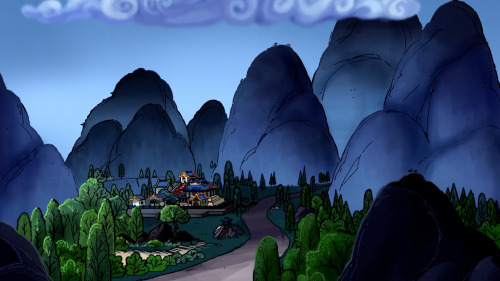 firebunnylover:weirdwyvern:Xiaolin Showdown background aesthetic, “Ring of the Nine Dragons” (part 1