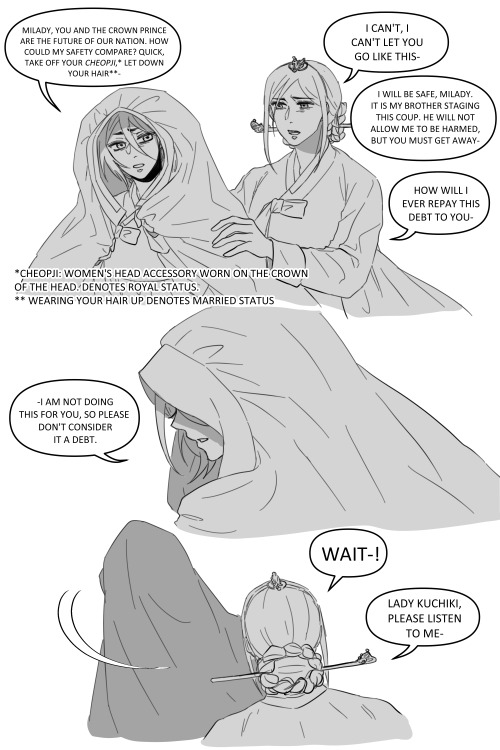 Some backstory for ichiruki korean period drama au (aka sageuk au)- before ichigo and rukia became s