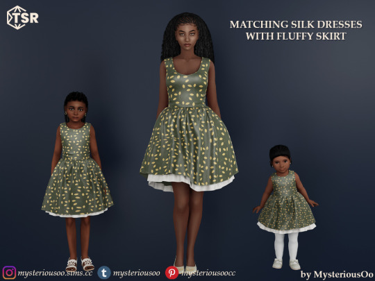 MysteriousOo — Silk matching dress with fluffy skirt in floral...