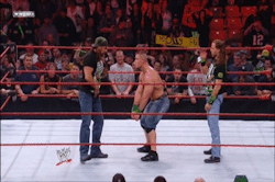 Triple H shows John Cena how to loosen up