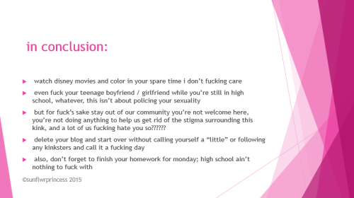 petitelolitabebepoison:  littlebutcurvy:  This really does explain it well.  AMEN ! 👏   solid. i would like to reiterate that we are NOT sex-shaming teenagers. this is just not a space for teens. this is not the space to learn about sex; there are