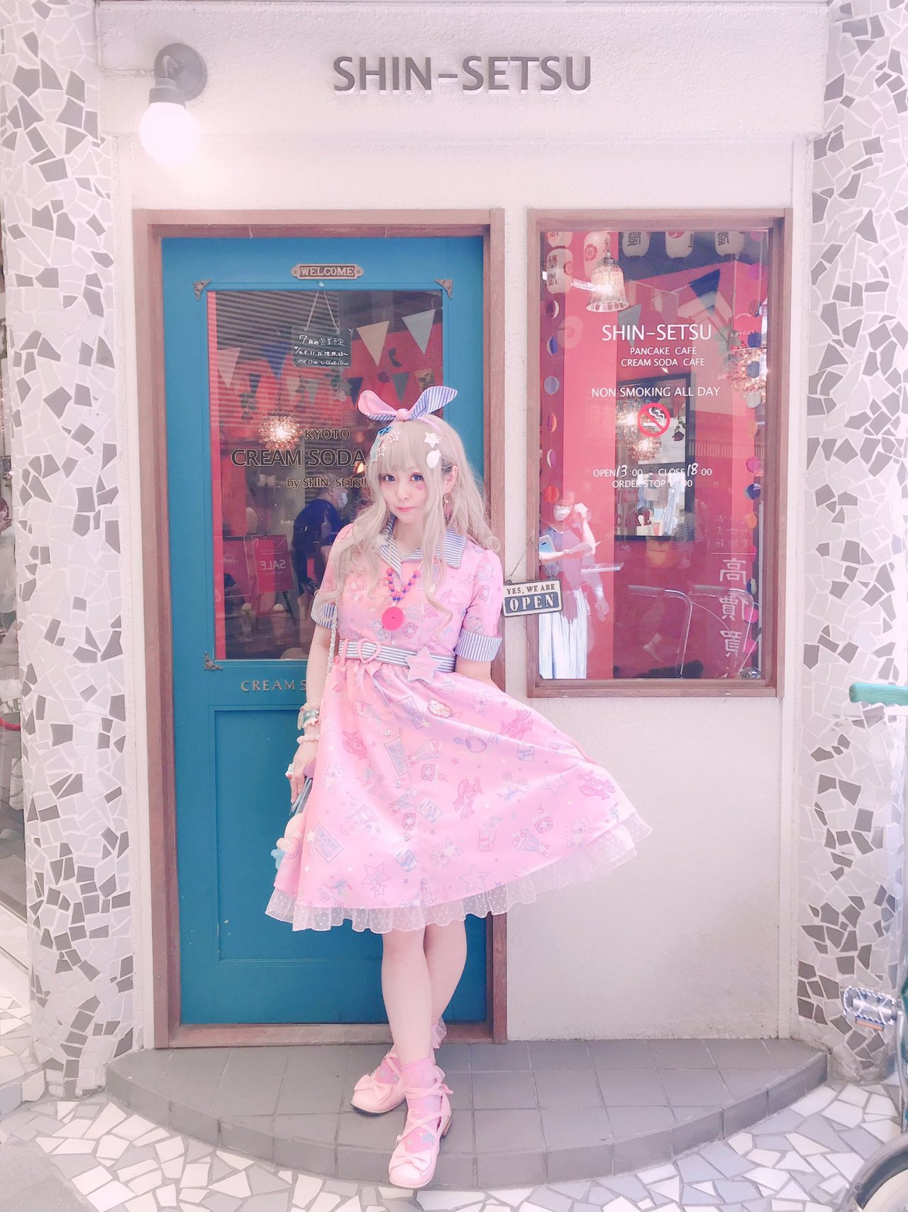 Angelic Pretty Neon Star Diner ワンピース ピンク | myglobaltax.com