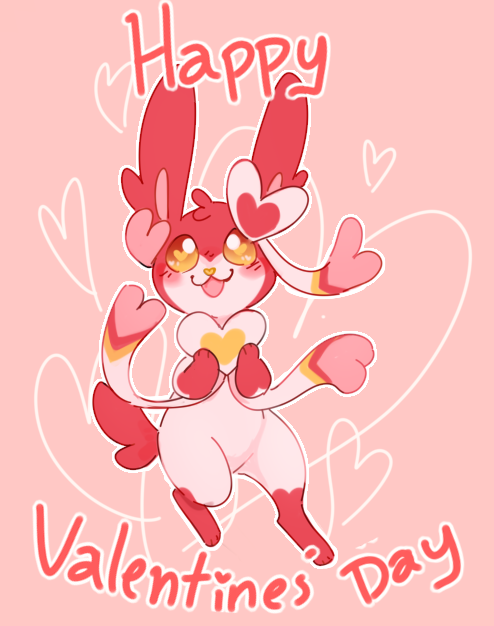 My OC kai as a Sylveon for V day!!!