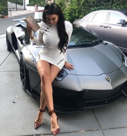 White dress and a fast car