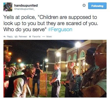 revolutionarykoolaid: Can’t Stop, Won’t Stop (9.25.14): Protesters in Ferguson are back out tonight, demanding Police Chief Jackson’s resignation and the immediate arrest of Mike Brown’s killer, Darren Wilson. #staywoke #farfromover