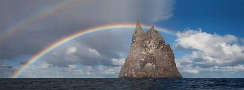 Ball’s PyramidAn isolated pillar of rock thrusting up from the southern Pacific Ocean is said to be 