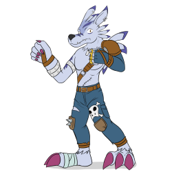 Weregarurumon - standard costume and casual