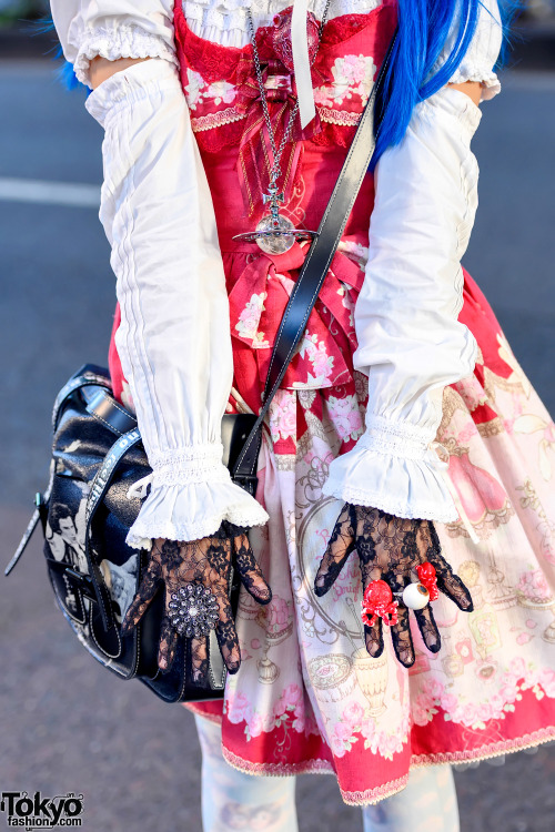 tokyo-fashion: Japanese student Kaosu on the street in Harajuku wearing lolita fashion by Baby The S