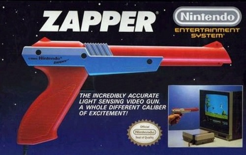 The NES Zapper,One of the most popular accessories for the legendary Nintendo Entertainment System, 