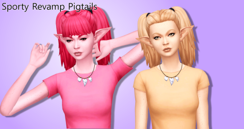 SimLaughLove Pigtails & Braids Hairs in Sorbets Remix Updated recolours from my original posts: 