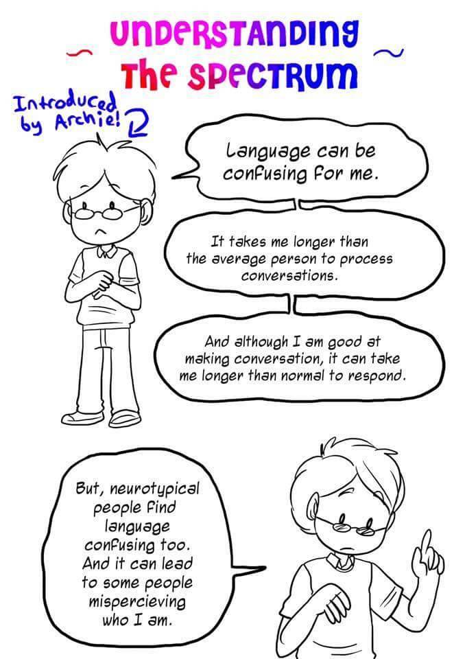 fumbledeegrumble:  ithelpstodream:Source: Comic Redesigns the Autism Spectrum to