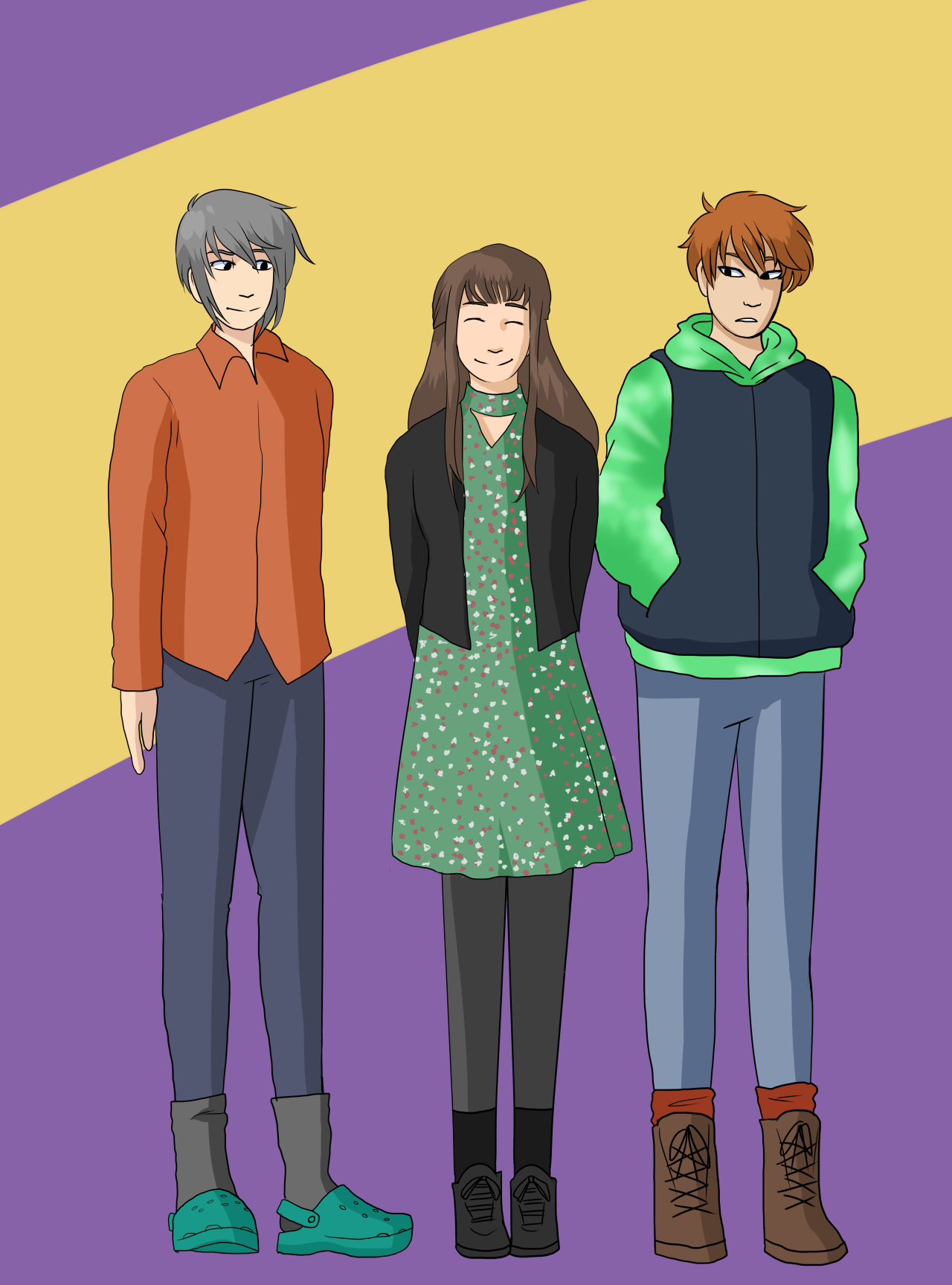 The fruits basket kids drawn in clothes I own challenge no one asked for! Feat. Yuki in crocs 