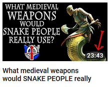 titleknown:  tranarchist: Asking the real questions Fun fact, this is actually part of a larger series on the most practical medieval weapons for fantasy species.  And it’s legit good too, given the dude who does ‘em also studies these kinds of things