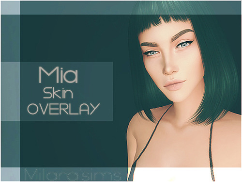 dopecherryblossomheart:Mia Skin OverlayCreated by MilarasimsCreated for The Sims 4 