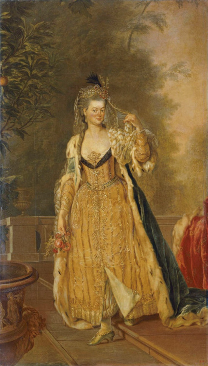 Margravine Elisabeth Louise of Brandenburg-Schwedt, Princess of Prussia by Anna Dorothea Therbusch,&