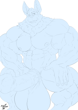 biggyberserker:  Line art commission  