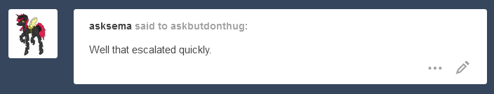 rosa-the-pirate:askbutdonthug:[174 questions remain][3 posts behind][At Everfree