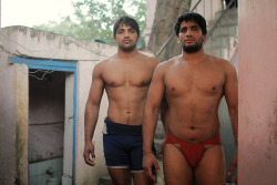 okgetstarted:  Strong Indian men   muscular, and with some great looking pecs - WOOF