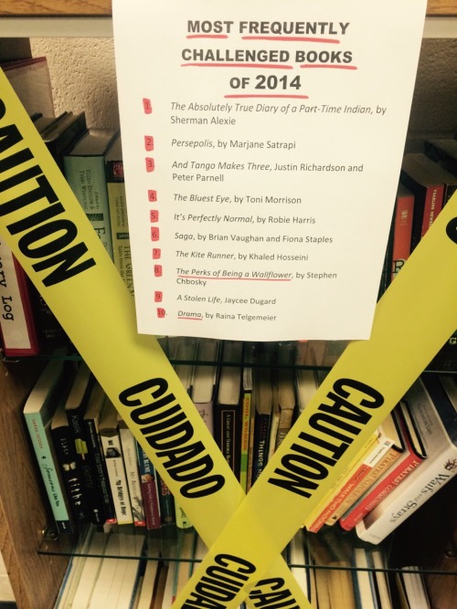 ginger-teach: Banned Books Week! I put together a display for Banned Books Week, which starts today;