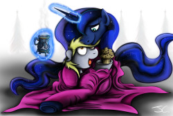 awthredestim:  Fanart - MLP. Luna Hooves