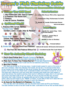 theuntoldlifeofbryan:  Here is a Shiny Guide I made for my fellow members at ATRL and well I decided to let the Tumblr people know about it. Pretty much a sum up of what I do. I mean, I did catch 15+ shiny pokemon by doing this. Any questions, please