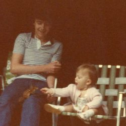 Found this gem! Look! It is me feeding a chipmunk when I was itty-bitty human-sized! Ha. Always been obsessed with animals&hellip;. So cute!!! by londonandrews