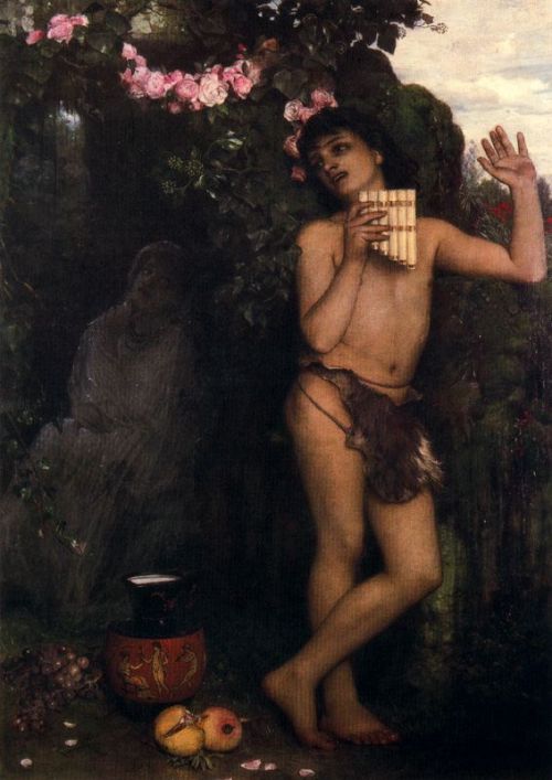 arnold-bocklin:  Lament of the shepherd,