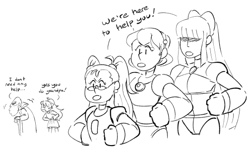 these are old at this point, but a while back i made a megaman au where the casts of mm classic and 