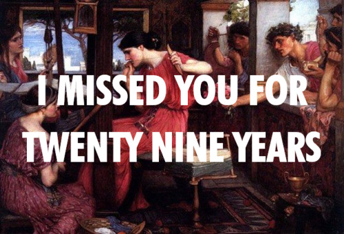 “Slow Show” by The National // Penelope and the Suitors by John William Waterhouse