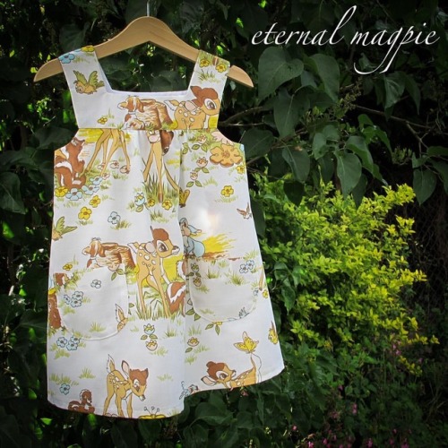 Dress Up A Tree - Howling Gale Edition! This little Bambi dress is age 3, and made from a recycled 