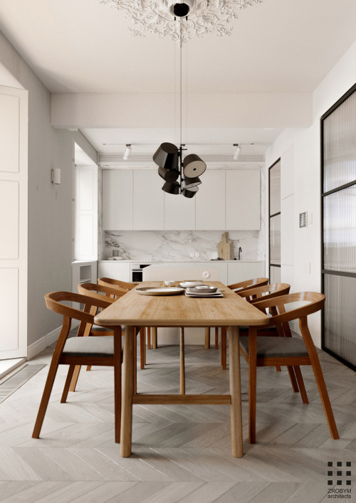 remodelproj:Zrobym Architects - Kitchen Island to Dining table combination