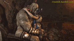 Rrostek: I Present A Small Looping Animation Between Goro And Kitana Making Passionate