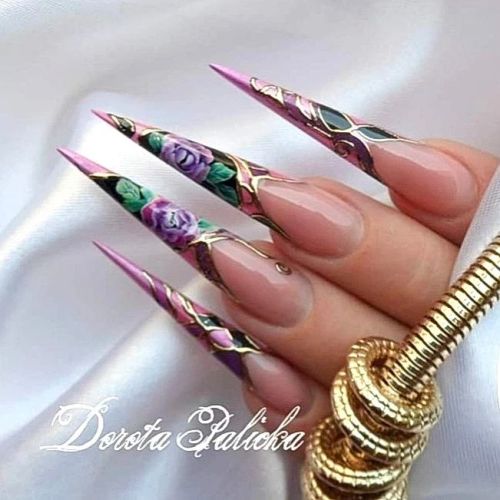 Porcelain Effect nail art#dorotapalicka#Porcelaineeffect #Porcelainnailart #nails #extremenails 