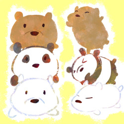 daryema:  I think it’d be really cute if there were Tsum Tsum style We Bare Bears toys :&gt; 