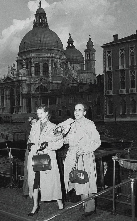 babybacalling:
“ Lauren Bacall & Humphrey Bogart on vacation in Venice, May 1951.
”